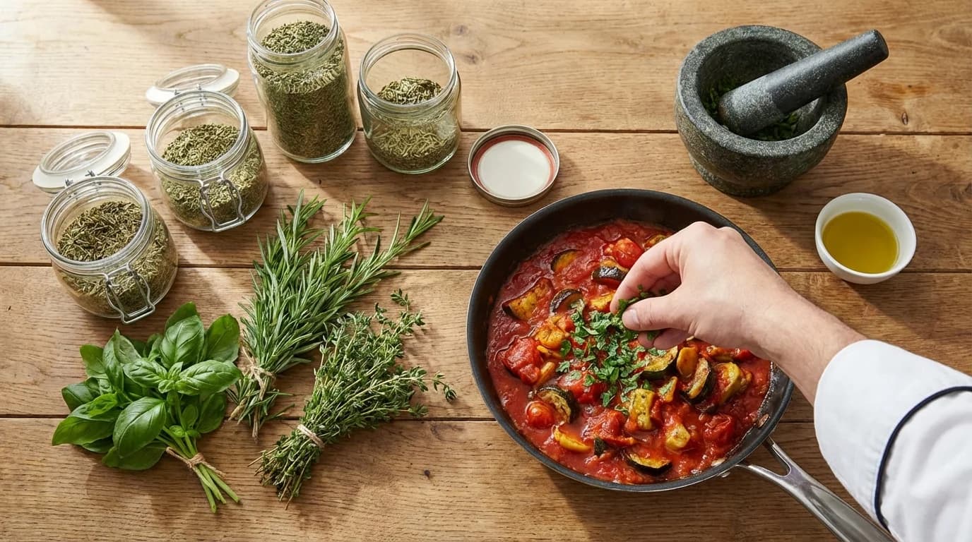 Cooking with Herbs Guide: Fresh vs Dried, Timing & Pairing Tips