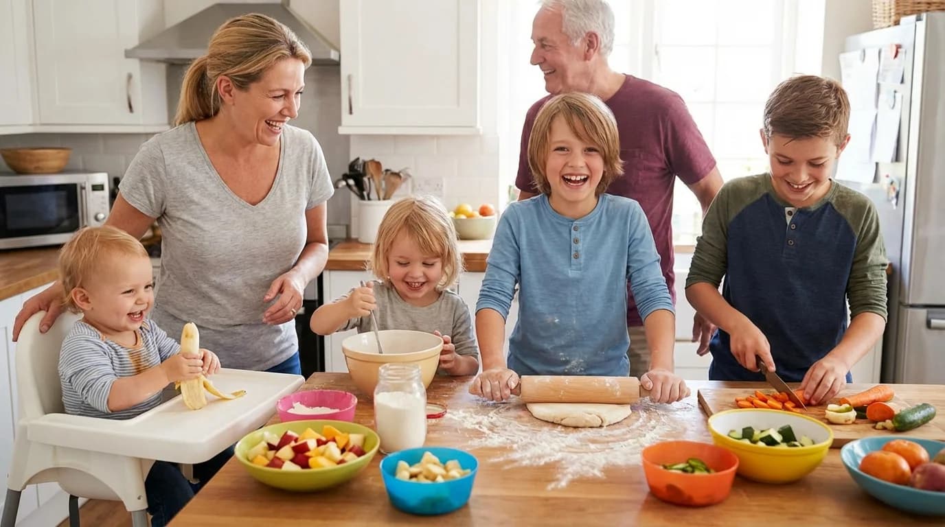 Cooking with Kids: 40 Age-Appropriate Recipe Ideas (2-12 Years)
