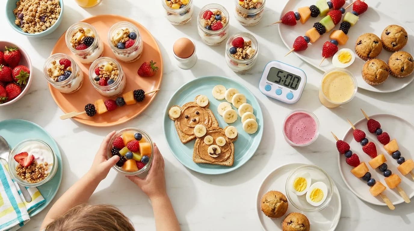 35 Quick Kids Breakfast Ideas (5 Minutes or Less!)