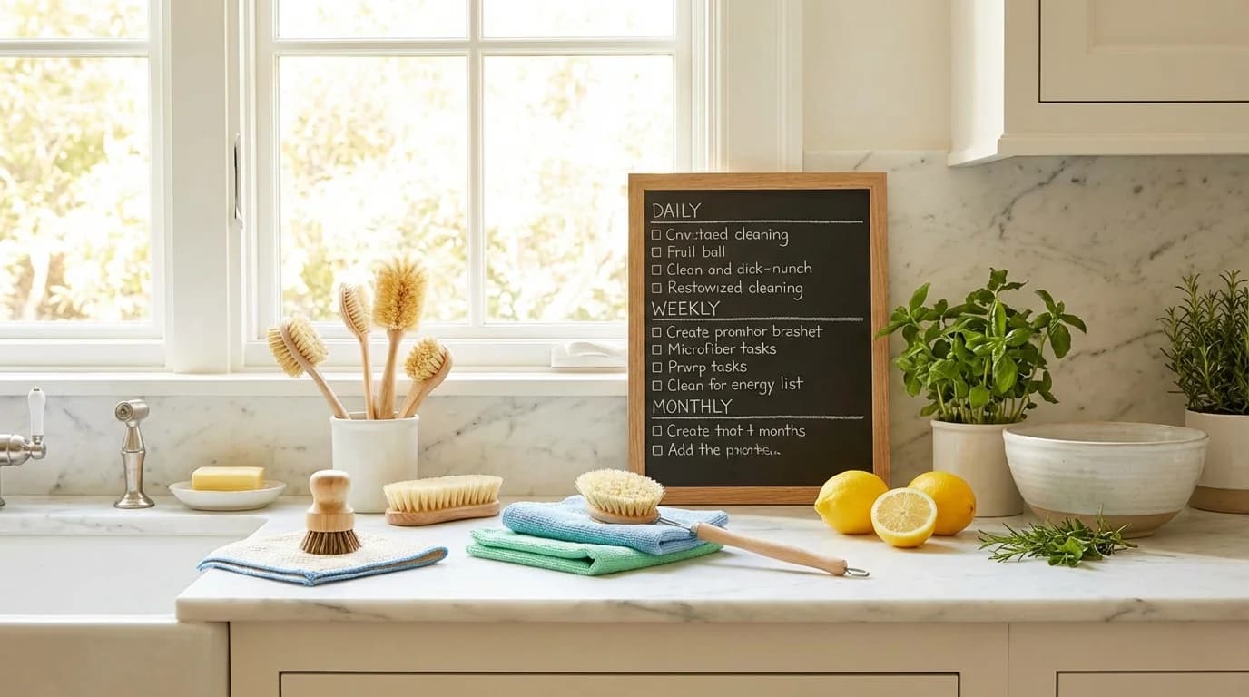 Kitchen Cleaning Schedule: Daily, Weekly, and Monthly Tasks for a Spotless Kitchen