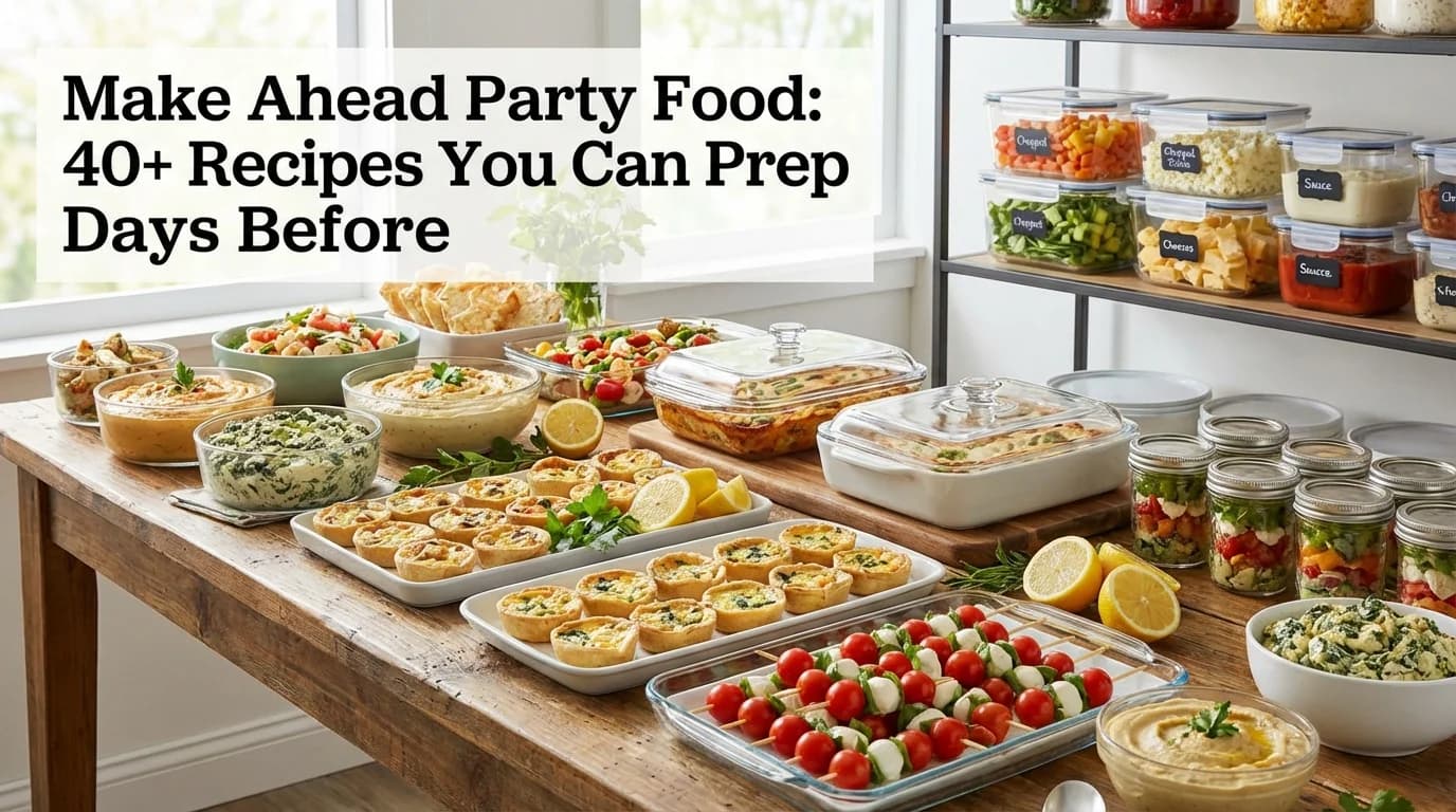 Make Ahead Party Food: 40+ Recipes You Can Prep Days Before