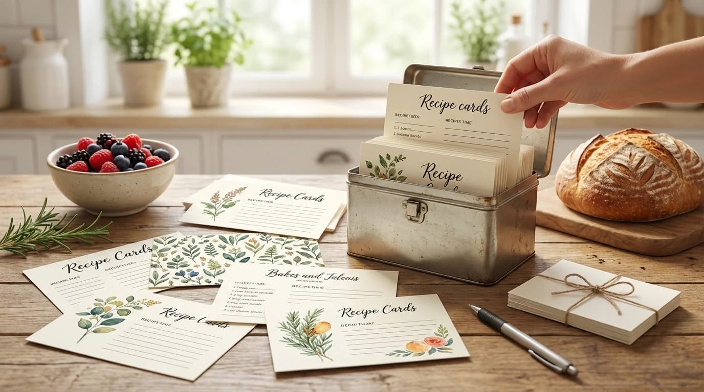 Recipe Cards Printable Ideas: Beautiful Templates for Your Family Recipes