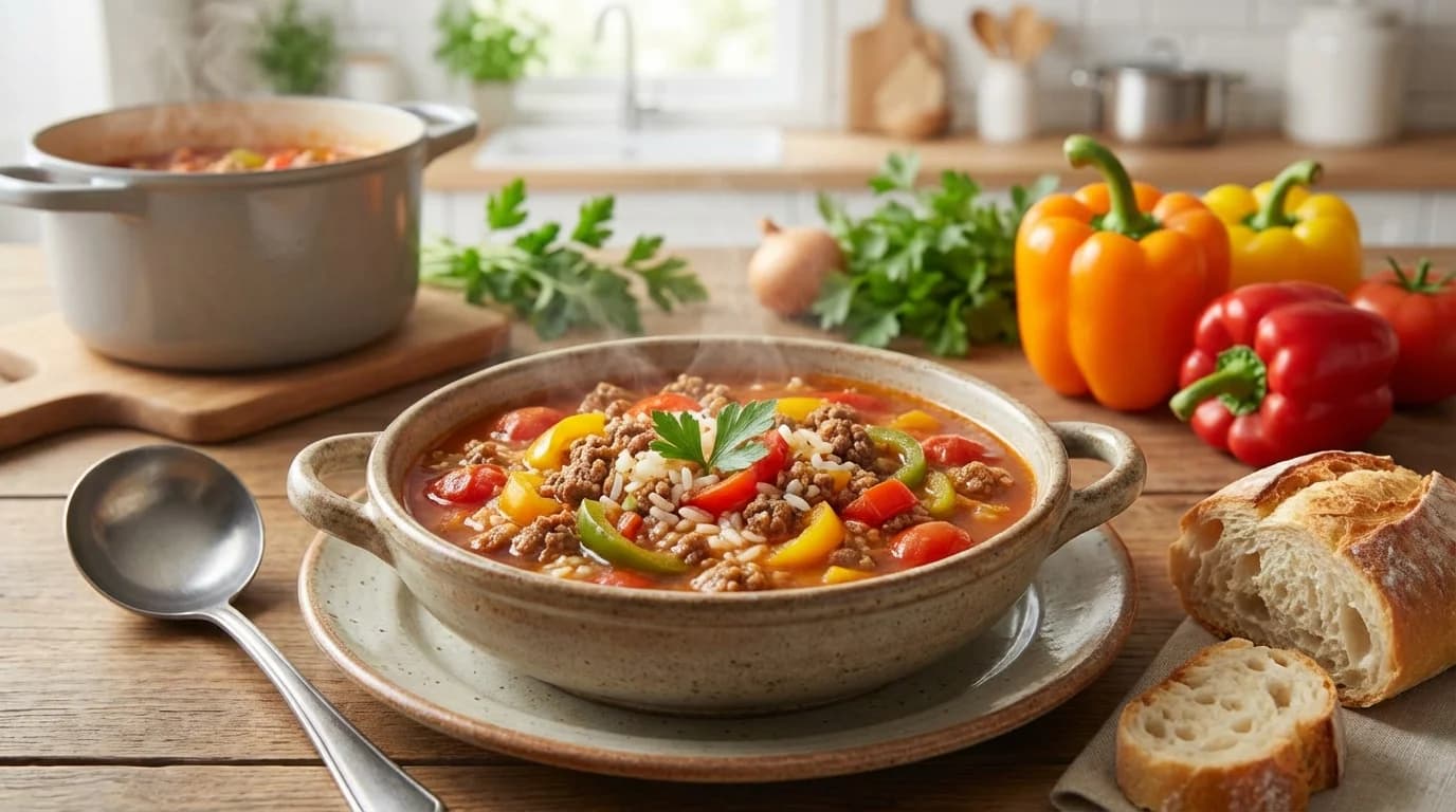 Stuffed Pepper Soup Recipe: All the Flavor in Half the Time